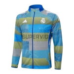 Chaqueta Real Madrid 2025/2026 en Azul y Verde a Rayas