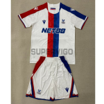 Camiseta Crystal Palace FC Segunda Equipación 2025/2026 Blanco/Azul/Rojo