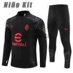 Training Top Kit AC Milan 2023/2024 Enfant Noir