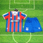 Camiseta Crystal Palace FC Primera Equipación 2025/2026 Rojo/Azul Niño Kit
