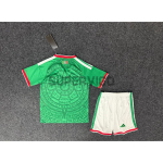 Camiseta México Primera Equipación 2026 Verde Niño Kit