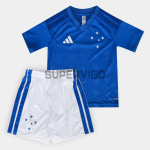 Camiseta Cruzeiro Primera Equipación 2026/2027 Azul/Blanco Niño Kit