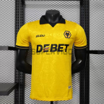 Camiseta Wolverhampton Wanderers Primera Equipación 2025/2026 Amarillo (EDICIÓN JUGADOR)