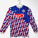 Camiseta Ajax Segunda Equipación Retro 1989/90 ML Azul/Rojo