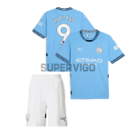 Camiseta Haaland 9 Manchester City Primera Equipación 2024/2025 Niño Kit