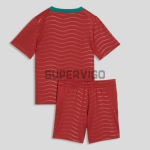Camiseta Portugal Primera Equipación Mundial 2026 Rojo Niño Kit