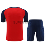 Camiseta de Entrenamiento España Rojo/Azul Marino 2024 Niño Kit