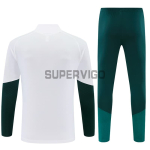 Sudadera De Entrenamiento Real Madrid 2026/2027 Blanco/Verde Oscuro