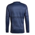 Camiseta Real Madrid Segunda Equipación 2025/2026 ML Azul Marino con ParcHe HP