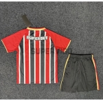 Camiseta São Paulo Segunda Equipación 2025/2026 Negro/Rojo Niño Kit