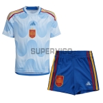 Spain Kid's Soccer Jersey Away Kit 2022