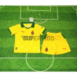 Camiseta AC Milan Tercera Equipación 2025/2026 Amarillo Niño Kit