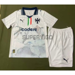 Camiseta Monterrey Segunda Equipación 2025/2026 Club World Cup Blanco Niño Kit