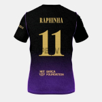 Camiseta RAPHINHA 11 Barcelona Segunda Equipación 2026/2027 Negro/Morado UCL