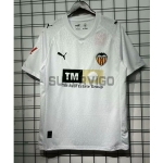 Camiseta Valencia Primera Equipación 2025/2026 Blanco con Parche La Liga