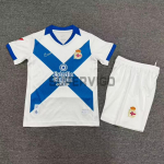 Camiseta Deportivo De La Coruna Tercera Equipación 2026/2027 Blanco/Azul Niño Kit con Parche La Liga