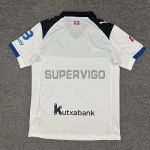 Camiseta Alavés Segunda Equipación 2025/2026 Blanco/Azul con Parche La Liga