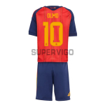 Camiseta Olmo 10 España Primera Equipación 2026 Rojo/Azul Niño Kit