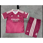 Camiseta Real Madrid 2026/2027 Rojo Niño Kit con Parche HP