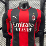 Camiseta AC Milan Primera Equipación 2026/2027 ML Rojo/Negro (EDICIÓN JUGADOR)