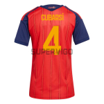 Camiseta Cubarsí 4 España Primera Equipación 2026 Rojo/Azul Mujer