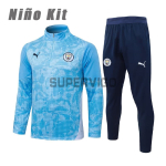 Sudadera De Entrenamiento Manchester City 2025/2026 Niño Kit Azul Claro