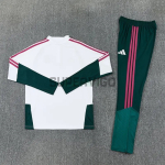 Sudadera De Entrenamiento Real Madrid 2026/2027 Niño Kit Blanco/Verde Oscuro