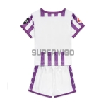 Camiseta Real Valladolid Primera Equipación 2025/2026 Morado/Blanco Niño Kit con Parche La Liga