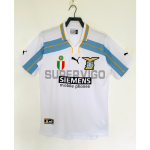 Camiseta Lazio Segunda Equipación Retro 2000/2001 Blanco/Azul
