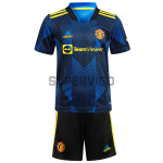 Camiseta Manchester United Tercera Equipación 2021/2022 Niño Kit
