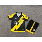 Camiseta Rayo Vallecano Tercera Equipación 2025/2026 Amarillo/Negro Niño Kit con Parche La Liga