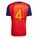 Camiseta Cubarsí 4 España Primera Equipación 2026 Rojo/Azul