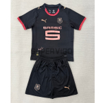 Camiseta Stade Rennais Tercera Equipación 2025/2026 Negro Niño Kit
