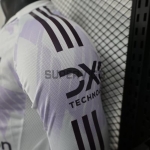 Camiseta Manchester United Segunda Equipación 2025/2026 ML Blanco (EDICIÓN JUGADOR)
