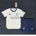 Camiseta West Ham United Segunda Equipación 2025/2026 Beige Niño Kit