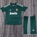 Camiseta Real Madrid Tercera Equipación Retro 2012/13 Verde Niño Kit