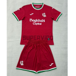 Camiseta Real Sociedad Tercera Equipación 2026/2027 Rojo Niño Kit con Parche La Liga