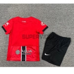 Camiseta RCD Mallorca Primera Equipación 2025/2026 Rojo Niño Kit con Parche La Liga