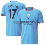 Camiseta De Bruyne 17 Manchester City Primera Equipación 2022/2023