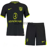 Camiseta Atlético de Madrid Segunda Equipación 2026/2027 Negro Niño Kit