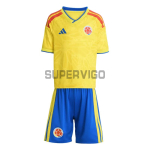 Camiseta Colombia Primera Equipación Mundial 2026 Amarillo Niño Kit