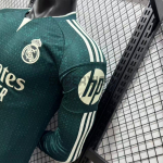 Camiseta Real Madrid Segunda Equipación 2026/2027 ML Verde Oscuro (EDICIÓN JUGADOR)