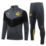 Veste Borussia Dortmund 2021 2022 Col Montant Gris / Noir