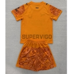 Camiseta de Portero AC Milan Segunda Equipación 2025/2026 Naranja Niño Kit