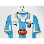 Camiseta Lazio Primera Equipación Retro 1999/00 Blanco/Azul