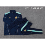 Sudadera De Entrenamiento Olympique Marsella 2025/2026 Kit Azul Marino/Turquesa