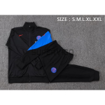 Chandal PSG 2025/2026 Negro con Manga Azul