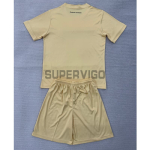 Camiseta Monaco Tercera Equipación 2025/2026 Amarillo Claro Niño Kit
