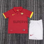 Camiseta AS Roma Primera Equipación Retro 2014/15 Rojo Niño Kit