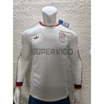 Camiseta España Segunda Equipación Mundial 2026 ML Blanco 2 Estrellas (EDICIÓN JUGADOR)